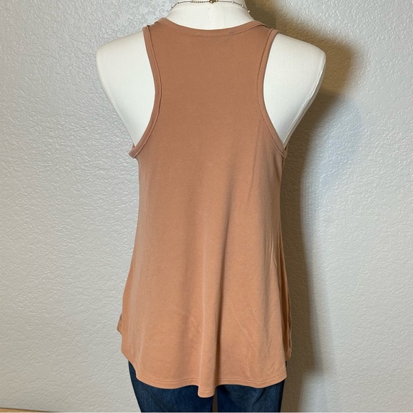 Double Zero Rust Orange Ribbed Swing Top - Picture 3 of 4